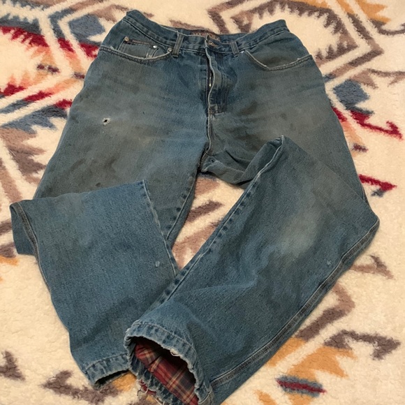 moose creek Jeans Rail Road Broken In Moose Creek Fleece Lined